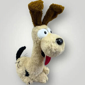 Vintage 1983 Garfield's Odie the Dog 14" Plush Stuffed Animal Toy Fun Farm Beige